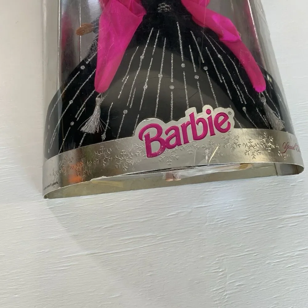 1998 Rare Happy Holidays Barbie with Multiple Print Errors But Bad Box